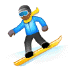 🏂🏾 snowboarder: medium-dark skin tone display on Samsung